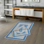Alanur Home Eko Cotton Bukle Klozet Takımı 2 Pcs Osmanli Mavi