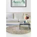 Alanur Home Eko Trend Dijital Halı Yıkanabilir Kaymaz Taban 616 Yuvarlak Salon Halısı Klasik Bej 616-Trend-Yuvarlak