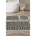 Alanur Home Eko Trend Djt 3 Lü Yıkanabilir Kaymaz Taban Banyo Paspas Seti 658m Modern Siyah