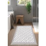 Alanur Home Eko Trend Djt Banyo Paspası Yıkanabilir Kaymaz Taban 769 Modern Gri 769-Trend-Banyo