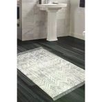 Alanur Home Eko Trend Djt Banyo Paspası Yıkanabilir Kaymaz Taban Al1107 Iskandinav Gri Al1107-Trend-Banyo
