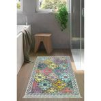 Alanur Home Eko Trend Djt Banyo Paspası Yıkanabilir Kaymaz Taban F5008 Iskandinav Renkli F5008-Trend-Banyo