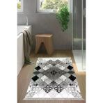 Alanur Home Eko Trend Djt Banyo Paspası Yıkanabilir Kaymaz Taban Mu120 Patchwork Gri Mu120-Trend-Banyo
