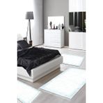 Alanur Home Eko Trend Djt Yıkanabilir Kaymaz Taban 3 Lü Yatak Odası Takımı 1342 Modern Gri - Mavi