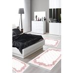 Alanur Home Eko Trend Djt Yıkanabilir Kaymaz Taban 3 Lü Yatak Odası Takımı 748 Modern Pudra
