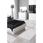 Alanur Home Eko Trend Djt Yıkanabilir Kaymaz Taban 3 Lü Yatak Odası Takımı 769 Modern Gri