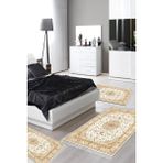 Alanur Home Eko Trend Djt Yıkanabilir Kaymaz Taban 3 Lü Yatak Odası Takımı P1372 Osmanli Bordo - Kahve