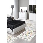 Alanur Home Eko Trend Djt Yıkanabilir Kaymaz Taban 3 Lü Yatak Odası Takımı P1525 Modern Renkli P1525-yatak-3-pcs-K-S