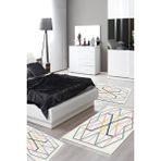 Alanur Home Eko Trend Djt Yıkanabilir Kaymaz Taban 3 Lü Yatak Odası Takımı P1525 Modern Renkli