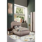 Alanur Home Eko Trend Djt Yıkanabilir Kaymaz Taban Oval 3 Lü Yatak Odası Takımı S1030 Modern Krem