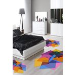 Alanur Home Eko Yıldız Djt Yıkanabilir Kaymaz Taban 3 Lü Yatak Odası Takımı S6508 Figürlü Renkli