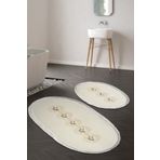 Alanur Home Eyfel Saçaklı Banyo 2'li Klozet Takımı Krem TYC00137423839