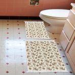 Alanur Home Kaymaz Taban Djt Klozet Takımı Trend Saçaklı Vintage AL5007 Bej
