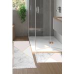 Alanur Home Kaymaz Taban Djt Klozet Takımı Yıldız Deri Saçaklı Geometrik E5008 Beyaz