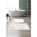 Alanur Home Kaymaz Taban Djt Klozet Takımı Yıldız Deri Saçaklı Geometrik E5015 Beyaz