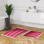 Alanur Home Kaymaz Taban Djt Klozet Takımı Yıldız Deri Saçaklı Geometrik E5017 Pudra