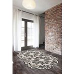 Alanur Home Krem Şebboy Lazer Kesim Kaymaz Taban Dijital Baskı Halı St600159kr ŞEBBOY01