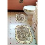 Alanur Home Lazer Kesim Djt 2 Li Yıkanabilir Kaymaz Taban Banyo Paspas Klozet Takımı 203 Figürlü Kahve 203-ipek-klozet-2-D-Figürlü-Standart