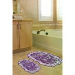 Alanur Home Lazer Kesim Djt 2 Li Yıkanabilir Kaymaz Taban Banyo Paspas Klozet Takımı 203 Figürlü Mor 203-ipek-klozet-2-D-Figürlü-Standart