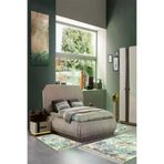 Alanur Home M12290-yatak-3-pcs-K-S Eko Trend Djt Yıkanabilir Kaymaz Taban 3 Lü Yatak Odası Takımı M12290 Vintage Mavi