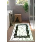 Alanur Home M12341-Trend-Banyo Eko Trend Djt Banyo Paspası Yıkanabilir Kaymaz Taban M12341 Bordürlü Krem