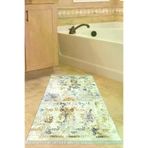 Alanur Home M12359-Trend-Banyo Eko Trend Djt Banyo Paspası Yıkanabilir Kaymaz Taban M12359 Vintage Bej