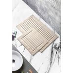 Alanur Home Mikonos Cotton Banyo 2'li Klozet Takımı Pudra