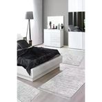 Alanur Home Mu134-yatak-3-pcs-K-S Eko Trend Djt Yıkanabilir Kaymaz Taban 3 Lü Yatak Odası Takımı Mu134 Modern Gri