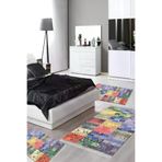 Alanur Home Mu148-yatak-3-pcs-K-S Eko Trend Djt Yıkanabilir Kaymaz Taban 3 Lü Yatak Odası Takımı Mu148 Patchwork Renkli