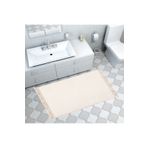 Alanur Home Rex Puffy Pelüş Banyo Halısı Beyaz 8682874957752-Beyaz