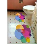 Alanur Home S6509-ipek-klozet-1-D-Figürlü-Standart Lazer Kesim Djt 2 Li Yıkanabilir Kaymaz Taban Banyo Paspas Klozet Takımı S6509 Figürlü Renkli