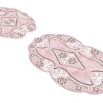 Alanur Home ST210158PU Yasemin Lazer Kesim İkili Banyo Takımı