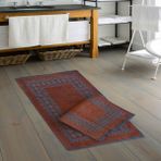 Alanur Home Venedik Şönil Dokuma Eskitme 2 Li Klozet Takımı Kahve