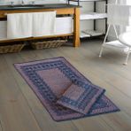 Alanur Home Venedik Şönil Dokuma Eskitme 2 Li Klozet Takımı Pudra