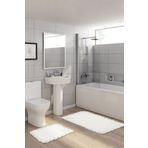 Alanur Home Viyana Havlu Aplikli 2 Li Klozet Takımı Krem VİYHA15