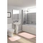 Alanur Home Viyana Havlu Aplikli 2 Li Klozet Takımı Pudra VİYHA15