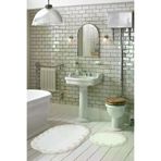 Alanur Home Zara Yaprak Oval 2 Li Set (65 X 115 - 55 X 65 ) Beyaz ZARYAO15