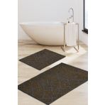 ALANUR Roma Şönil Dokuma Eskitme Banyo 2'li Klozet Takımı Yeşil