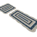 Alanur ST210163MV Begonya Lazer Kesim İkili Banyo Takımı