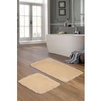 ALANUR Viyana Welsoft Dantelli 2'li Banyo Klozet Takımı Cappuccino VİYANA