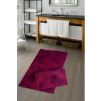 ALANUR Welsoft Vintage Bambo Klozet Takımı Banyo 2'li Klozet Takımı Bordo