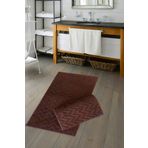 ALANUR Welsoft Zigzag Bambo Banyo 2'li Klozet Takımı Kahve