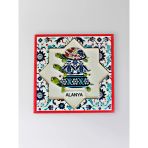 Alanya Temalı Polyester Kabartmalı Kaplumbağa Desen Magnet 7 X 7 Cm – Dekoratif Hediyelik Buzdolabı Süsü (Kod:1187)