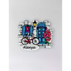 Alanya Temalı Polyester Kabartmalı Magnet 7 X 6,5 Cm – Dekoratif Hediyelik Buzdolabı Süsü (Kod:1239)