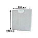 Alanya Yedek Parça 3 Adet Aspiratör Davlumbaz Metal Yağ Filtresi 00353110 - 310 X 250 Mm
