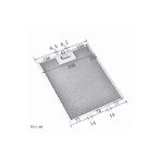 Alanya Yedek Parça 318X258 Aspiratör Davlumbaz Filtresi Baumatic Zanussi Lamona Ag600ss Be60gl Beı350ss Btc6720ss