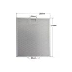 Alanya Yedek Parça 320 X 280 Mm Davlumbaz Filtresi Mutfak Aspiratörü 32X28 Cm 00363095