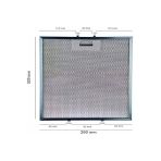 Alanya Yedek Parça 320 X 290 Mm Aspiratör Davlumbaz Metal Yağ Filtresi Teka De70-Db70-Cwx108.900-40472718-L8