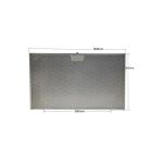 Alanya Yedek Parça Davlumbaz Filtresi 506X300 Mm Yağ Filtresi Mutfak Aspiratörü Havalandırma 506X300 Mm