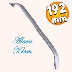 Alara Mobilya Mutfak Dolabi Cekmece Dolap Kapak Kulpu Duz Metal Kulp Kulbu Kulpu 192 Mm Krom